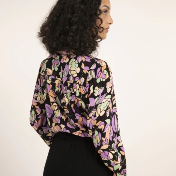 FRNCH Paris floral top size xsmall - Picture 3 of 11